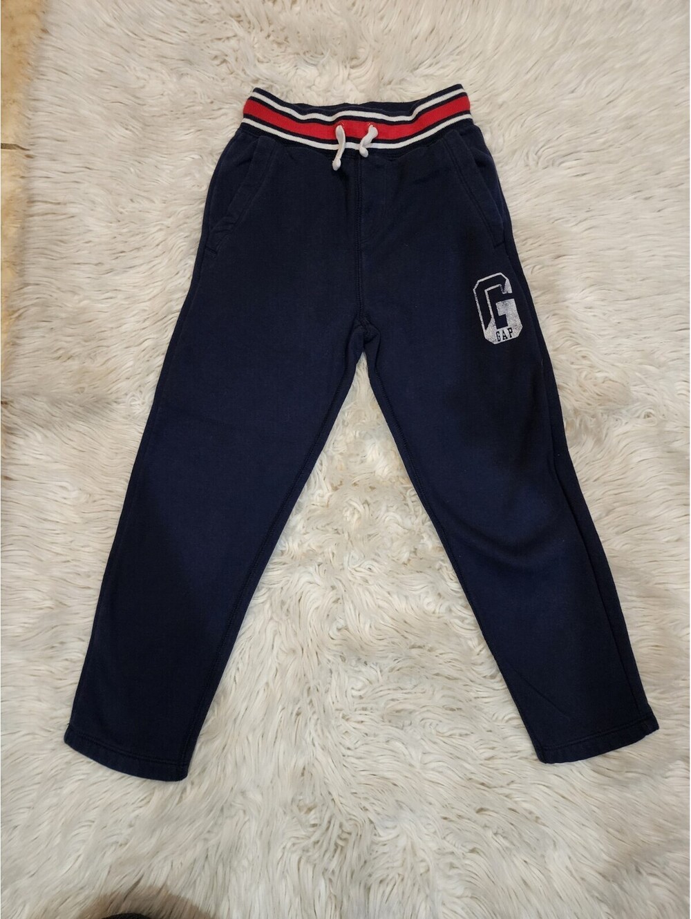 Gap Sweat Pants Boy Navy kids size 6/7 small draw string athletic Gap Kids 54023